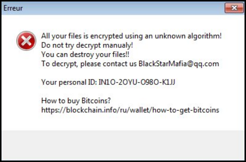Ransom Note of Xorist-XWZ Ransomware