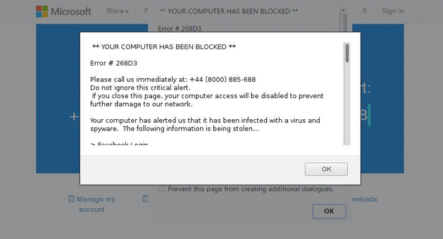COMPUTER BLOCKED Pop-up