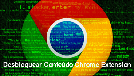 Löschen Desbloquear Conteúdo Chrome Erweiterung