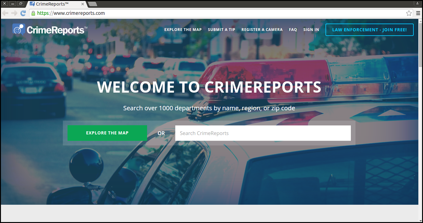 Delete Crime Report New Tab