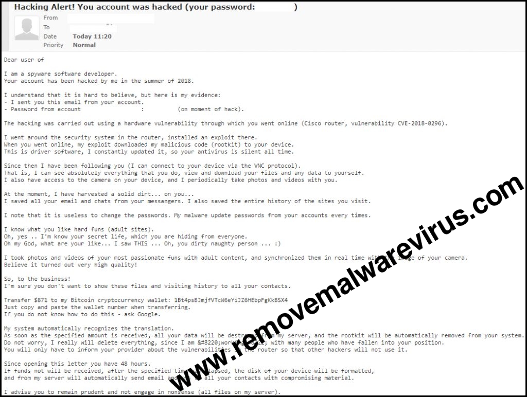 Delete I Am A Spyware Software Developer Email Scam