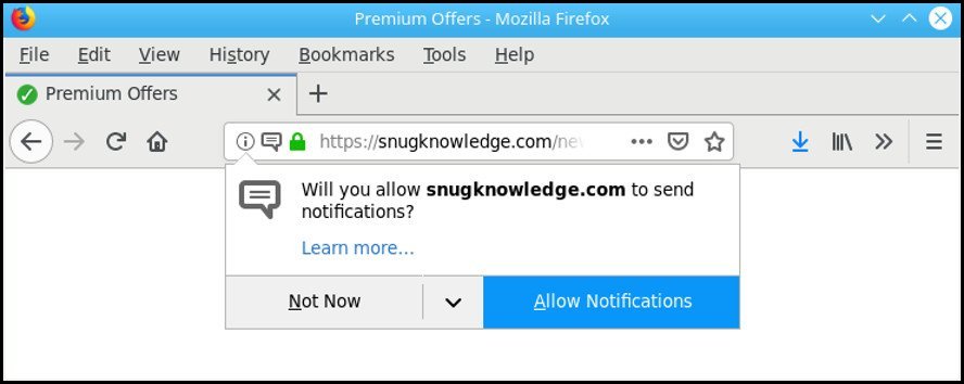 Usuń wyskakujące okno Snugknowledge.com