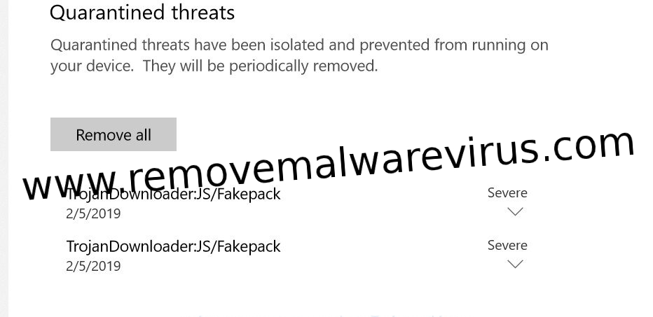 TrojanDownloader JS.Fakepack 1 Delete Trojan.Downloader From PC