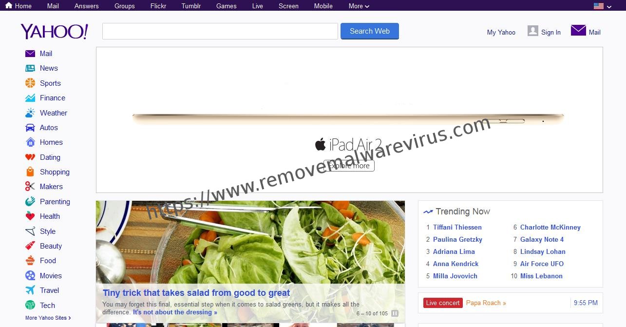 Yahoo main 1 Effective & Working Guide To Change Yahoo Homepage