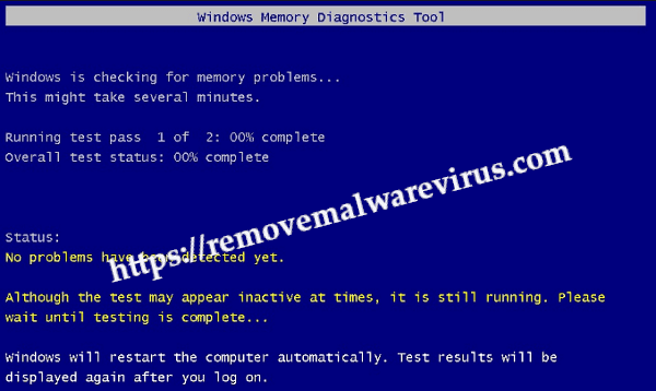 memory diagnostic tool 1 Resolve Kernel Security Check Failure error in Windows 10