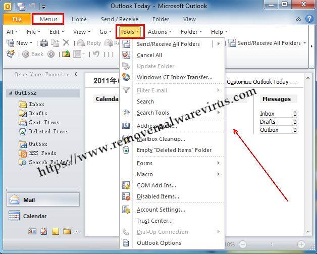 tools with classic menu in outlook Solution To Mend Socket Error 10060 On Windows System