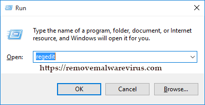 regedit via run Best Method To Fix The Javaw.exe Error On Windows