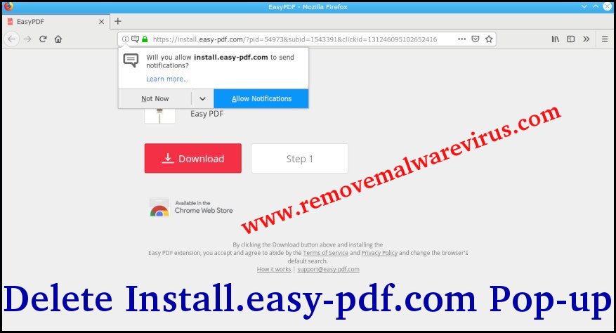 Supprimer Install.easy-pdf.com Pop-up