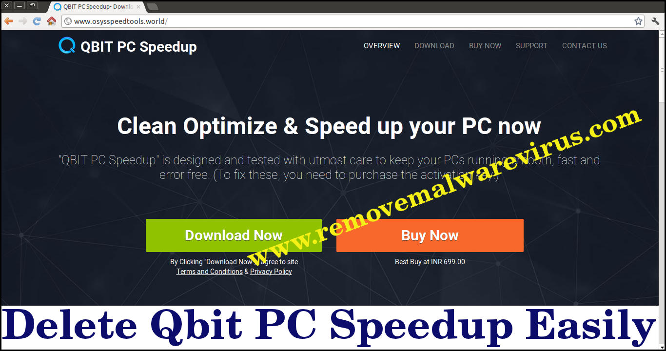 Löschen Sie Qbit PC Speedup