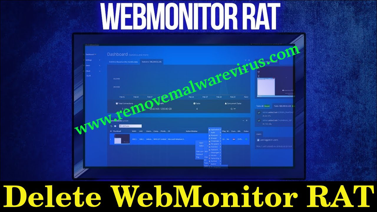 Löschen Sie die WebMonitor-RAT