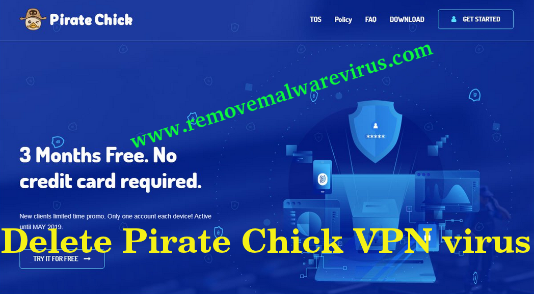 Usuń wirusa VPN Pirate Chick