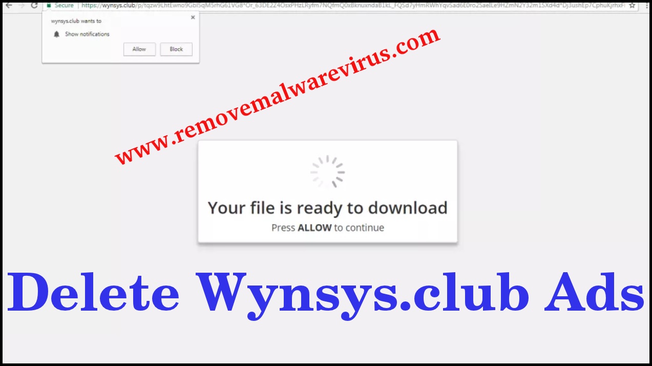 Delete Wynsys.club Ads