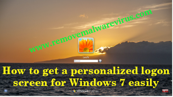 get a personalized logon screen for Windows 7