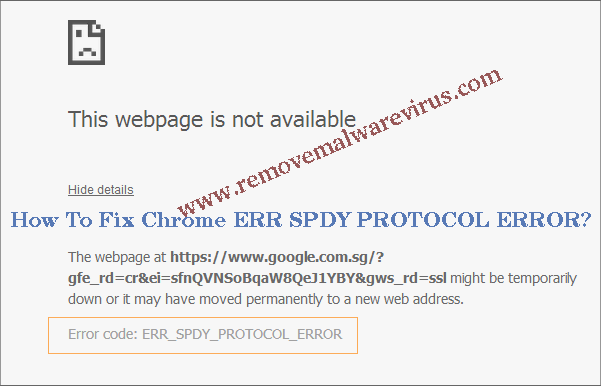 Fix Chrome ERR SPDY PROTOCOL ERROR