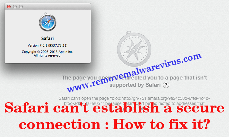 Fix Safari can't establish a secure connection error