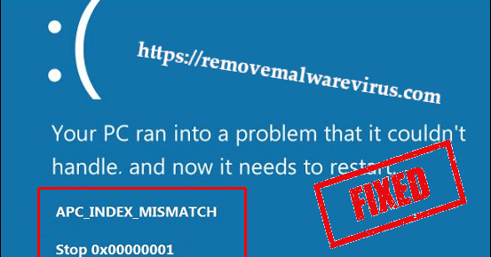 APC INDEX MISMATCH with BSOD in Windows 10 Solution To Mend Socket Error 10060 On Windows System